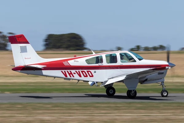 Lethbridge Austrália Novembro 2014 Beech Bonanza F33A Aeronave Leve Monomotor — Fotografia de Stock