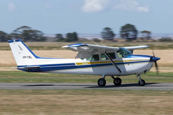 Lethbridge Australien November 2014 1980 Cessna 172N Skyhawk Fyrsitsiga Enmotoriga — Stockfoto