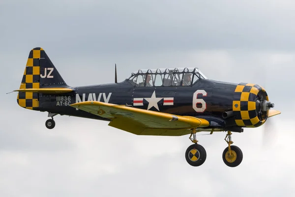 イギリス リンカーンシャー州のRaf Waddington 2014年7月4日 North American Snj Texan Harvard Tsix — ストック写真