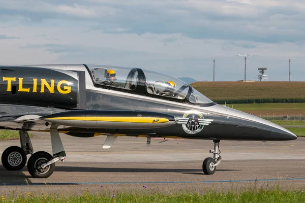 Payerne Switzerland August 2014 Breitling Jet Team Aero 39C Albatross — Stock Photo, Image