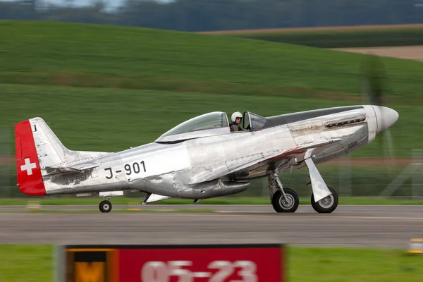 Payerne Switzerland August 2014 1944 North American 51D Mustang Fighter — Stockfoto