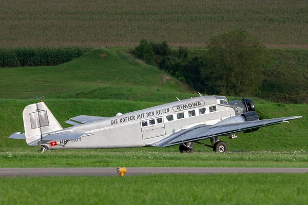 Payerne Switzerland August 2014 Junkers Transport Aircraft Operated Air Switzerland — Stockfoto