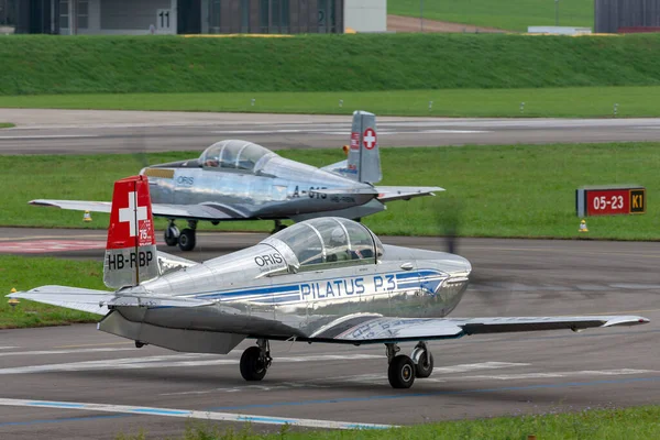 Payerne Suíça Setembro 2014 Aeronave Treinamento Militar Pilatus Força Aérea — Fotografia de Stock