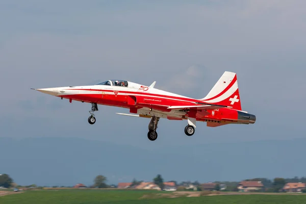 Payerne Suiza Septiembre 2014 Aviones Combate Northrop Del Equipo Suizo — Foto de Stock