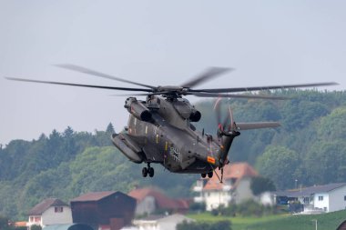 Payerne, Switzerland - September 4, 2014: German Army (Deutsches Heer) Sikorsky CH-53GS heavy lift military helicopter.