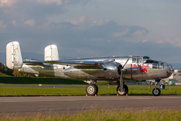 Payerne Switzerland September 2014 World War Vintage North American Mitchell — Zdjęcie stockowe