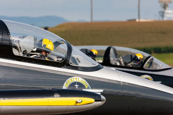 Payerne Switzerland August 2014 Breitling Jet Team Aero 39C Albatross — Stockfoto