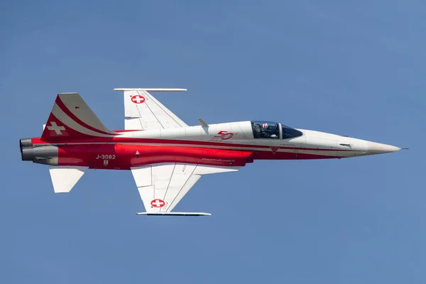 Payerne Suiza Septiembre 2014 Aviones Combate Northrop Del Equipo Suizo — Foto de Stock