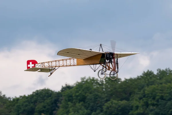 Payerne Switzerland August 2014 Vintage Bleriot Aircraft Owned Operated Mikael — Stock Photo, Image
