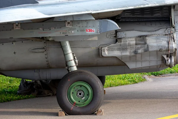 Payerne Switzerland September 2014 Landing Gear Slovak Air Force Mikoyan — Zdjęcie stockowe