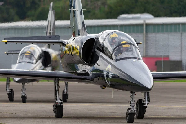 Payerne Suíça Agosto 2014 Breitling Jet Team Aero 39C Albatross — Fotografia de Stock