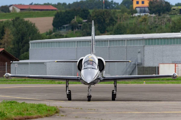 Пайерн Швейцария Августа 2014 Года Breitling Jet Team Aero 39C — стоковое фото