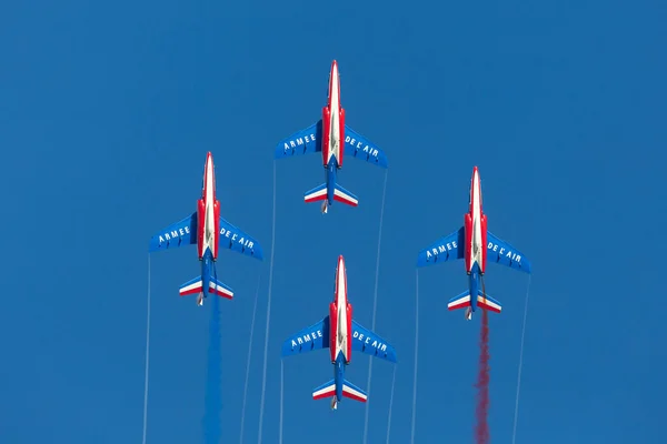 Payerne Switzerland August 2014 Patrouille France Aerobatic Display Team French — Stock Fotó