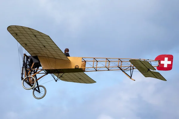 Payerne Schweiz Augusti 2014 Vintage Bleriot Flygplan Som Ägs Och — Stockfoto