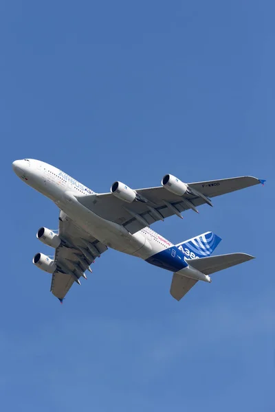 Payerne Suíça Setembro 2014 Airbus A380 841 Grandes Aeronaves Comerciais — Fotografia de Stock