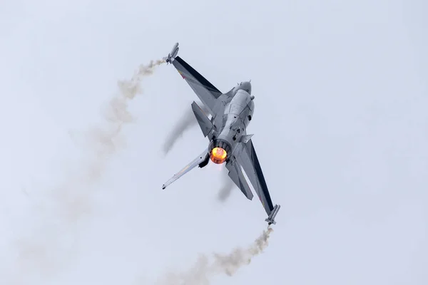 Payerne Sviçre Ağustos 2014 Belçika Hava Kuvvetleri General Dynamics 16Am — Stok fotoğraf