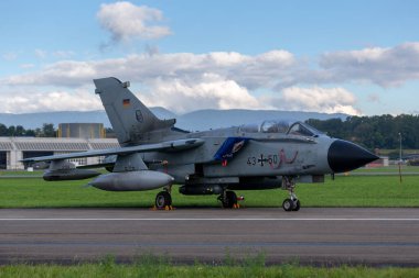 Payerne, Switzerland - September 1, 2014: German Air Force (Luftwaffe) Panavia Tornado IDS strike aircraft.