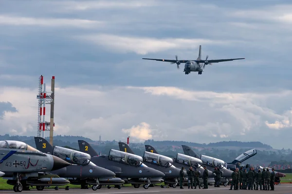 Payerne Sviçre Eylül 2014 Fransız Hava Kuvvetleri Armee Lair Transall — Stok fotoğraf