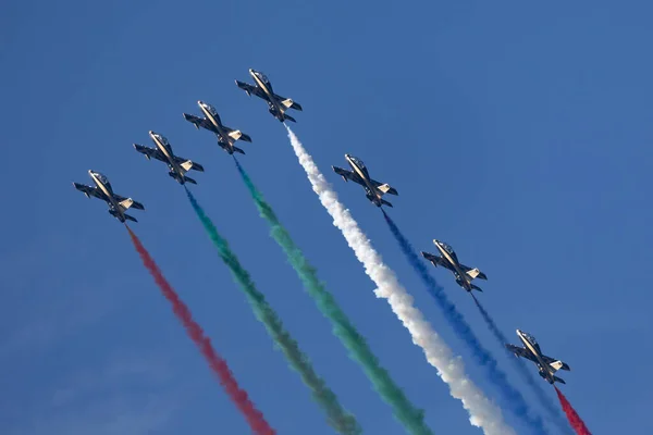 Payerne Svizzera Settembre 2014 Squadra Aerobatica Fursan Dell Aeronautica Militare — Foto Stock