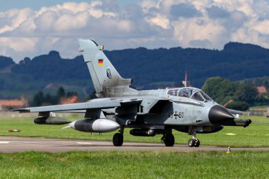 Payerne, Switzerland - September 1, 2014: German Air Force (Luftwaffe) Panavia Tornado IDS strike aircraft.