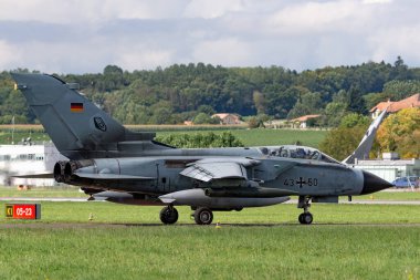 Payerne, Switzerland - September 1, 2014: German Air Force (Luftwaffe) Panavia Tornado IDS strike aircraft.