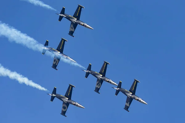 Payerne Switzerland September 2014 Breitling Jet Team Aero 39C Albatross — 图库照片