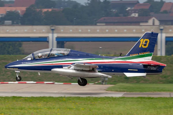 Payerne Schweiz September 2014 Frecce Tricolori Bildskärm Team Det Italienska — Stockfoto