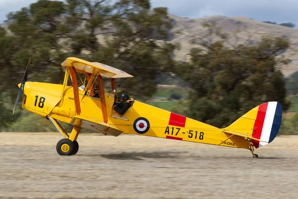 Rowland Flat Austrália Abril 2013 Havilland Australia 82A Tiger Moth — Fotografia de Stock