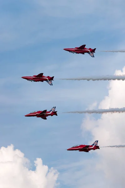 Raf Fairford Gloucestershire July 2014 Royal Air Force Raf Red — стокове фото