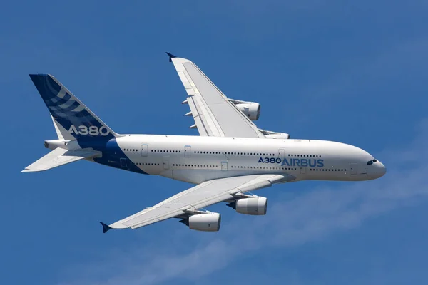 Farnborough Ngiltere Temmuz 2014 Airbus A380 841 Dört Motorlu Ticari — Stok fotoğraf