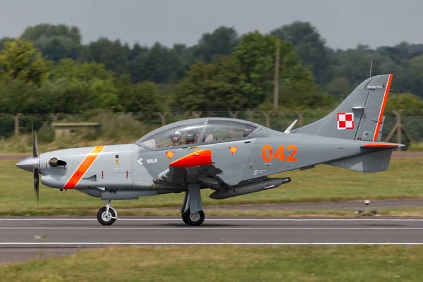 Raf Fairford Gloucestershire Storbritannien Juli 2014 Polska Flygvapnet Pzl Okecie — Stockfoto