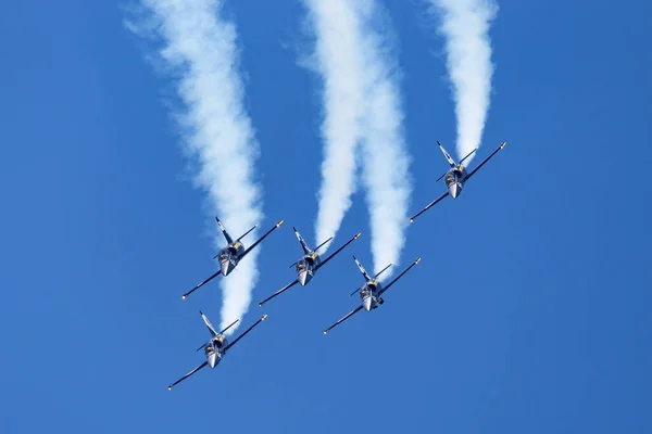 Payerne Switzerland September 2014 Breitling Jet Team Aero 39C Albatross — Stockfoto