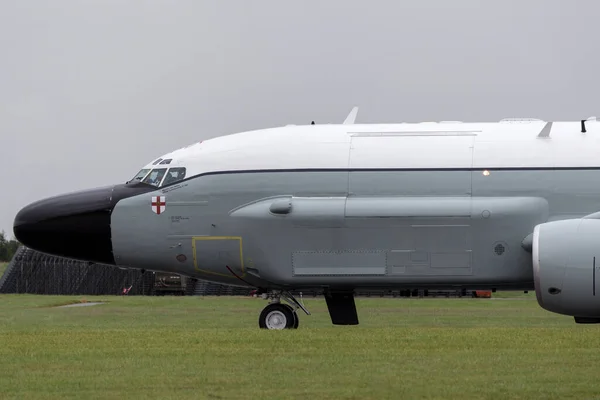 英国皇家空军沃丁顿 2014年7月5日 英国皇家空军 Raf 波音Rc 135W Rivet Joint 侦察机Zz664在英国皇家空军沃丁顿 — 图库照片
