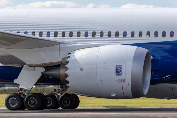 Фарнборо Великобритания Июля 2014 Года Boeing 787 Dreamliner Коммерческая Авиакомпания — стоковое фото