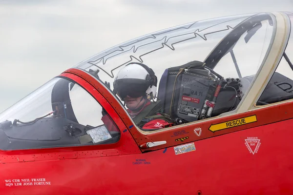 Raf Fairford Gloucestershire July 2014 Royal Air Force Pilot Prepares — Stock Photo, Image