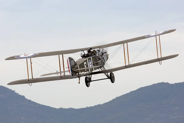 Avalon Australië Februari 2015 Bristol Fighter Replica Britse Tweezitter Tweedekker — Stockfoto