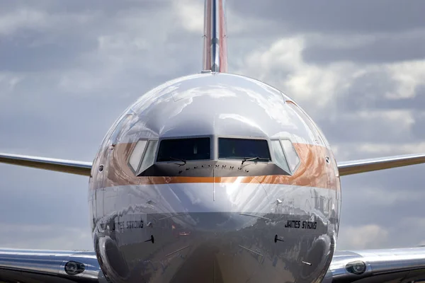 Avalon Αυστραλία Μαρτίου 2015 Qantas Boeing 737 Xzp Γνωστό Retro — Φωτογραφία Αρχείου