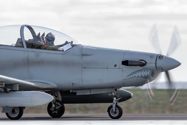 Avalon Australië Februari 2015 Royal Australian Air Force Raaf Pilatus — Stockfoto