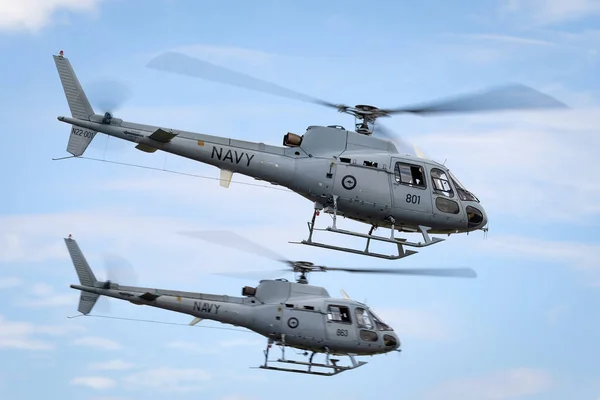 Avalon Australien Februar 2015 Royal Australian Navy Aerospatiale 350B Helicopters — Stockfoto