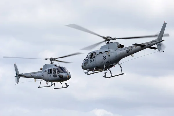 Avalon Australien Februar 2015 Royal Australian Navy Aerospatiale 350B Helicopters — Stockfoto