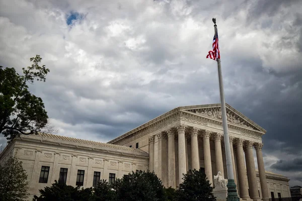 Frente Del Edificio Corte Suprema Estados Unidos Washington —  Fotos de Stock