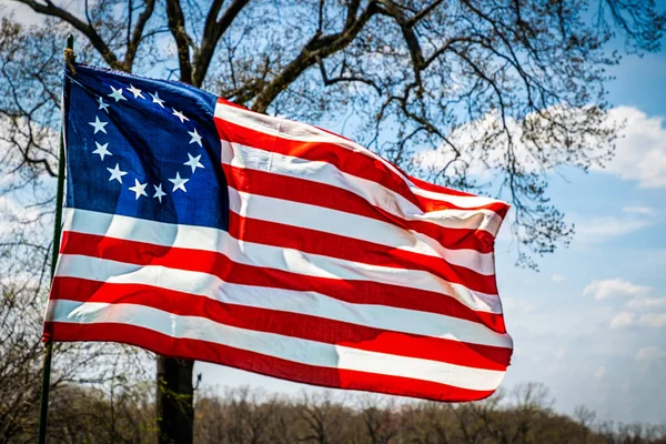 Dit Ontwerp Wordt Beschouwd Als Betsy Ross Vlag Beschouwd Als — Stockfoto