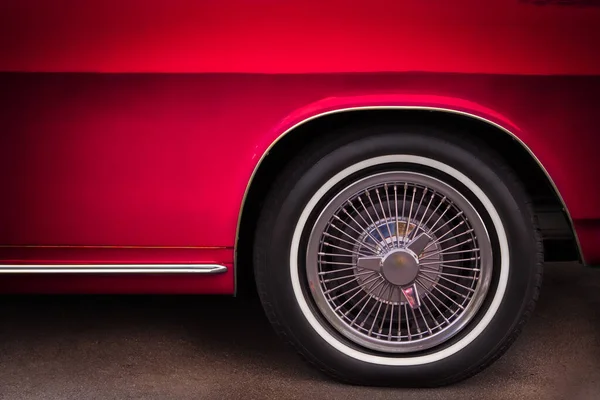 Voorkant Van Een Sixties Klassieke Amerikaanse Auto — Stockfoto
