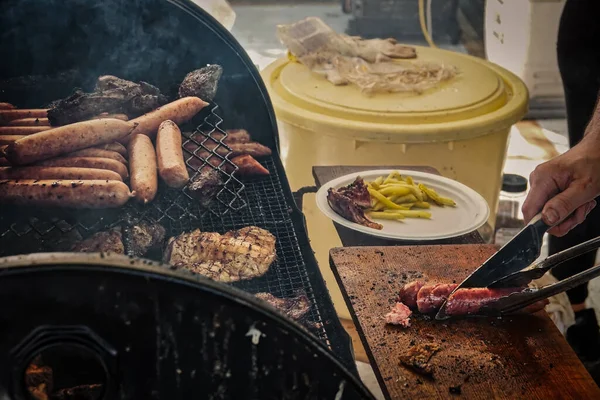 Comida Tradicional Latina Servida Festival Tokio Japón —  Fotos de Stock