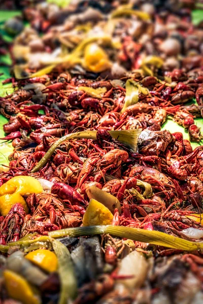 Krebse New Orleans Stil Kochen — Stockfoto