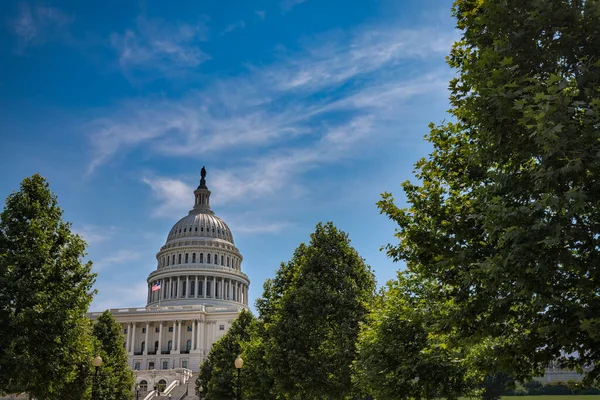 Mirando Hacia Capitolio Los Estados Unidos Washington — Foto de Stock