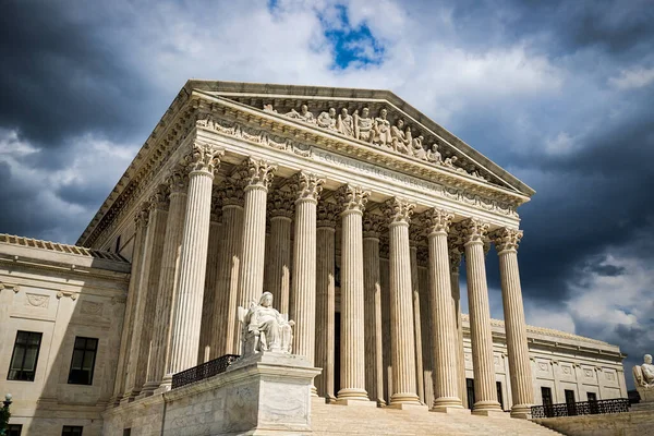 Frente Del Edificio Corte Suprema Estados Unidos Washington —  Fotos de Stock