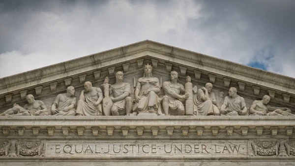 Fronte Del Palazzo Della Corte Suprema Degli Stati Uniti Washington — Foto Stock