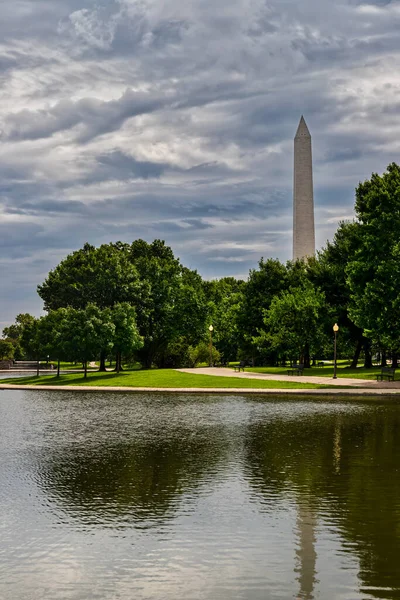 Park View Washington Monument Seen Surrounding Trees Washington — Stock Photo, Image