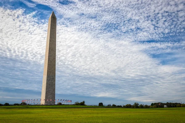 Monumento Washington Desde Avenida Constitution Washington — Foto de Stock